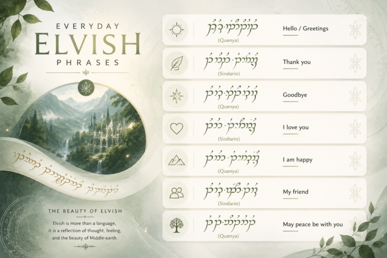 Everyday Elvish Pharases