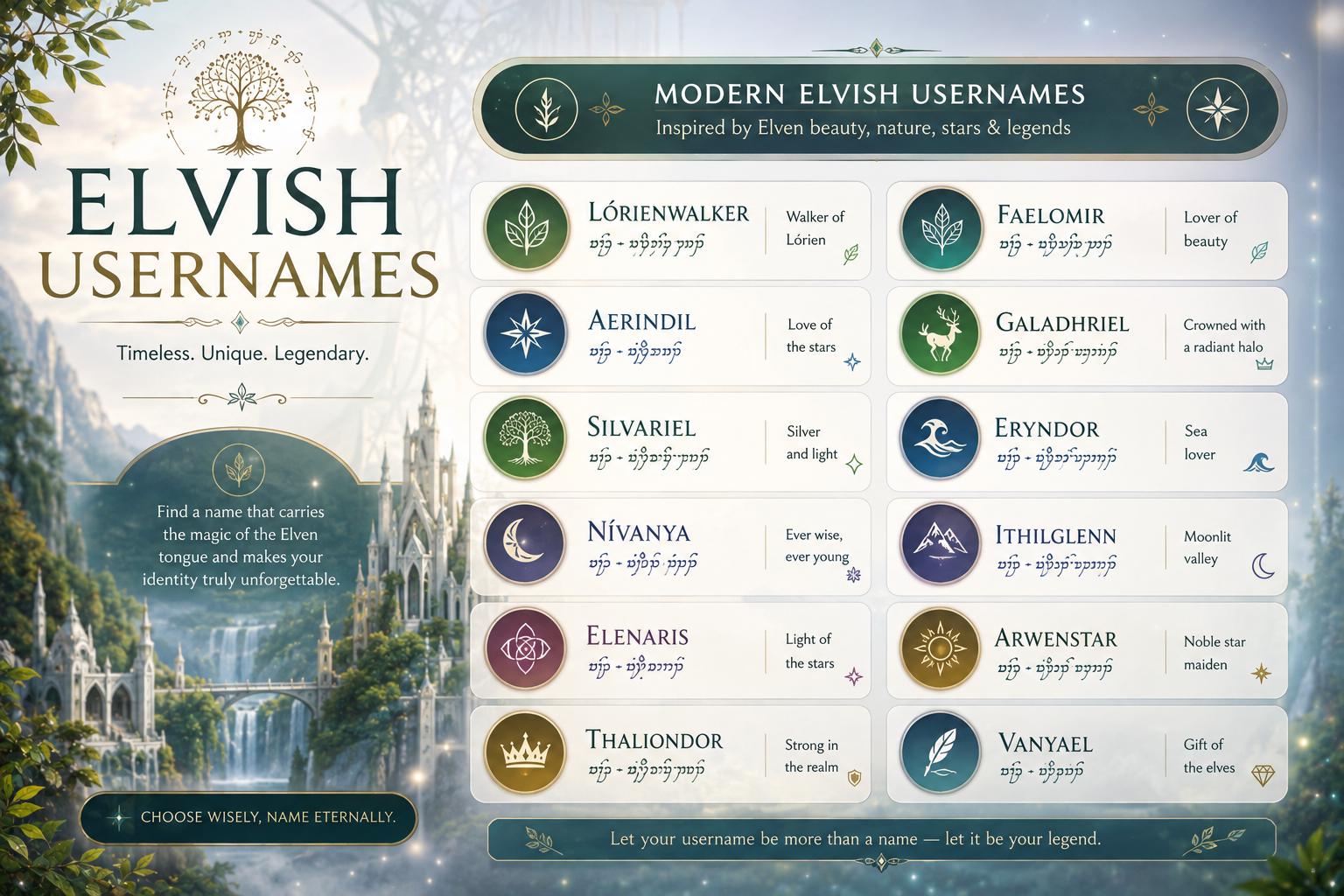 Elvish Usernames