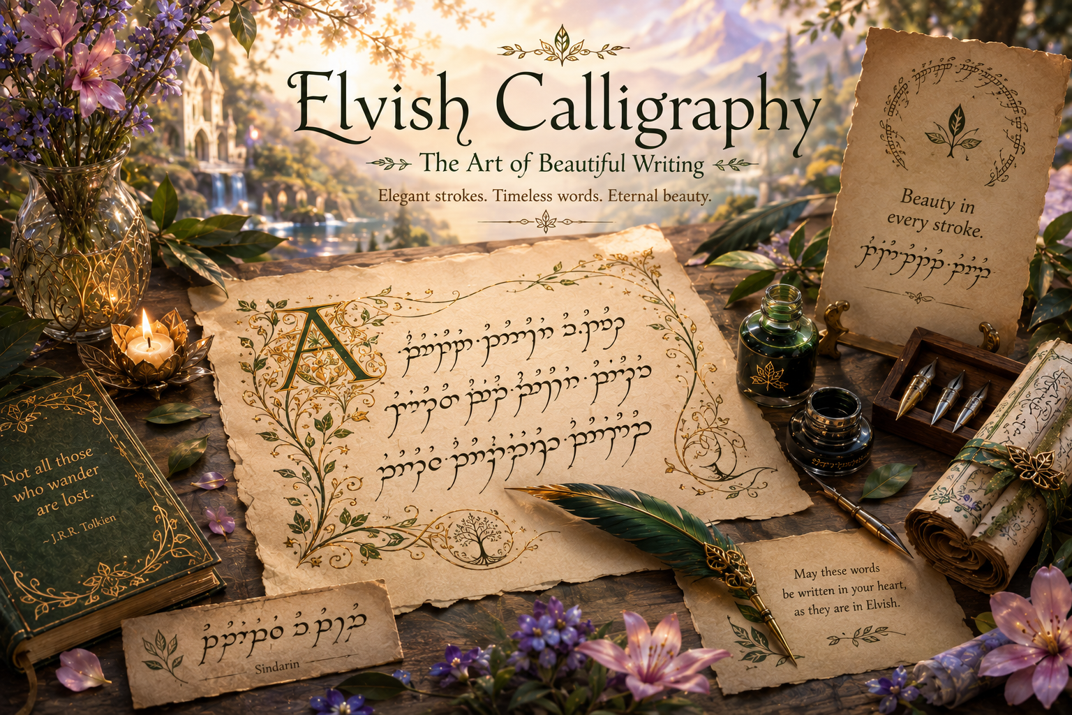 Elvish calligraphy