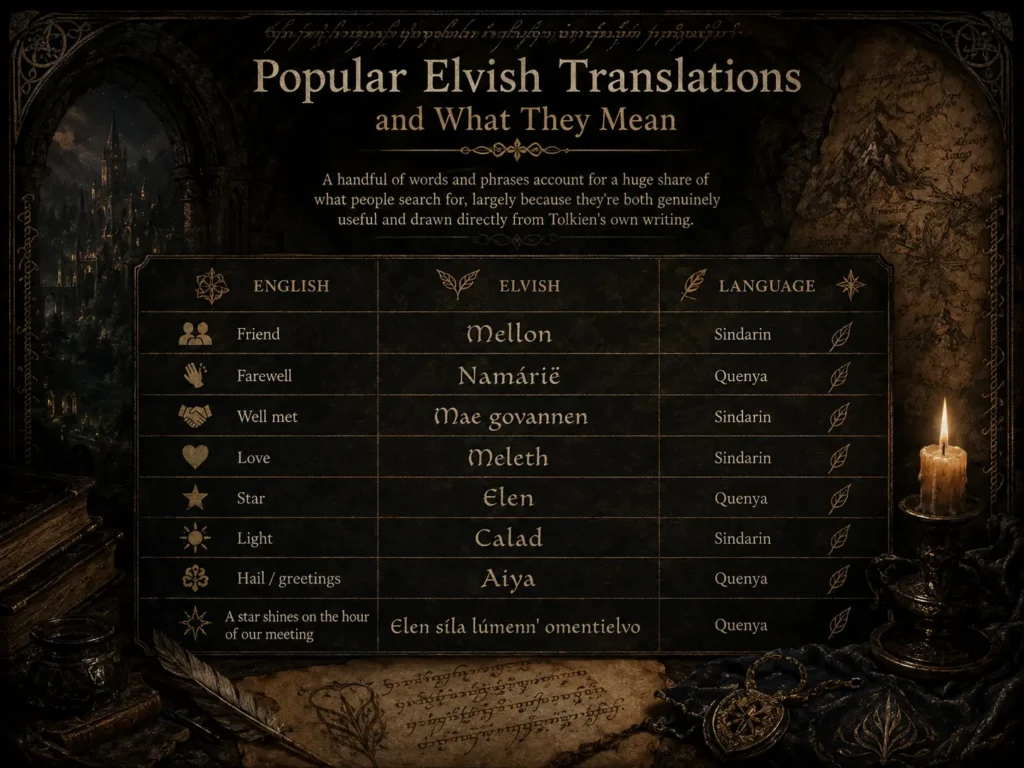 Elvish Translator English to Elvish Translator