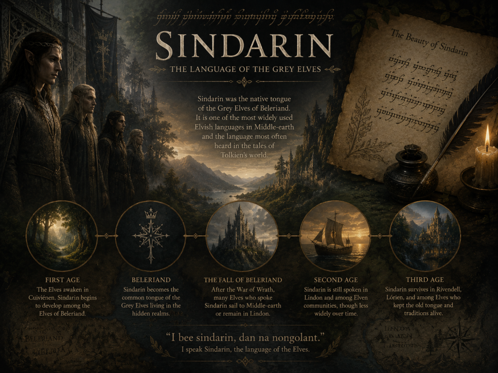 Sindarin Translator Sindarin history in middle earth