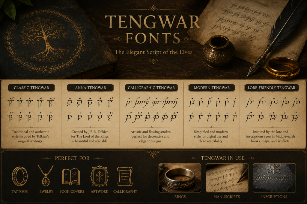 Tengwar Script Tengwar Fonts