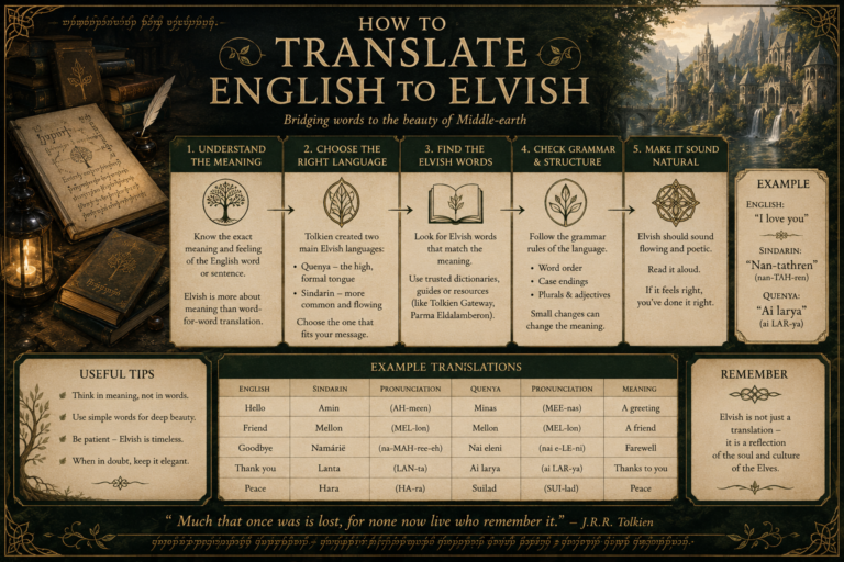 Elvish Translator Guide
