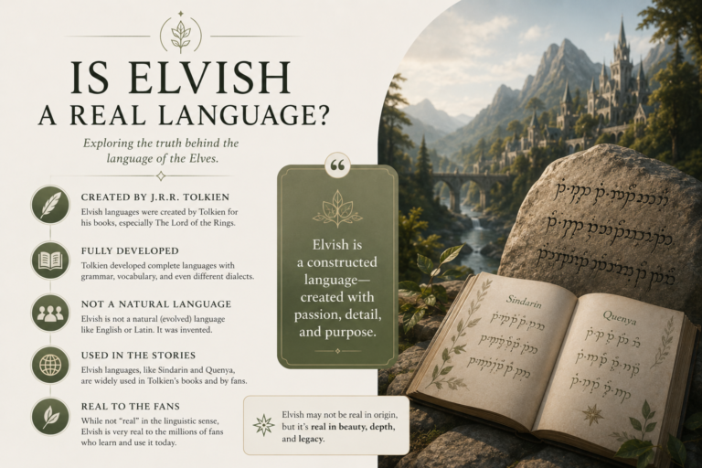 Is Elvish a Real Language
