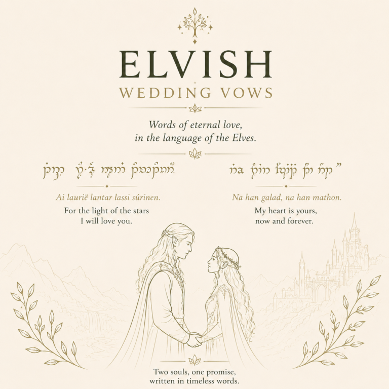 Elvish Wedding Vows
